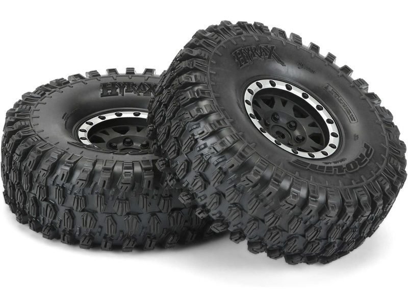 Pro-Line kolo 1.9", pneu Hyrax Predator, disk Impulse H12 černo-stříbrný (2)