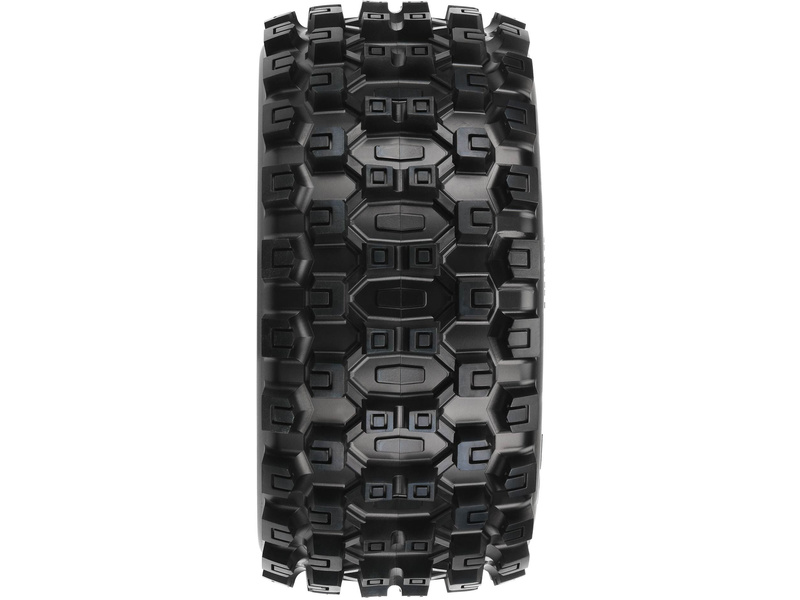 Pro-Line kolo 4.3", pneu Badlands MX43 Pro-Loc, disk Impulse H24mm černo-šedý (2) (X-Maxx)