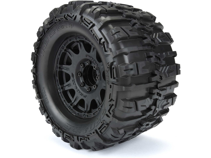 Pro-Line kolo 3.8", pneu Trencher HP Belted, disk Raid H17 černý (2)