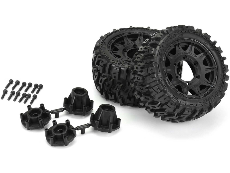 Pro-Line kolo 2.8", pneu Trencher LP, disk Raid H12 černý (2)
