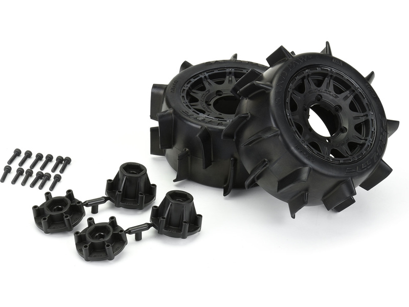 Pro-Line kolo 2.8", pneu Sand Paw LP, disk Raid H12 černý (2)