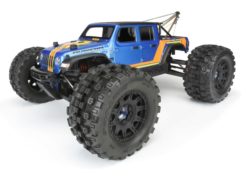 Pro-Line kolo 3.8", pneu Badlands MX38 HP Belted, disk Raid H17 černý (2)