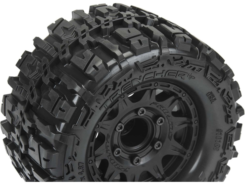 Pro-Line kolo 2.8", pneu Trencher HP Belted, disk Raid H12 černý (2)
