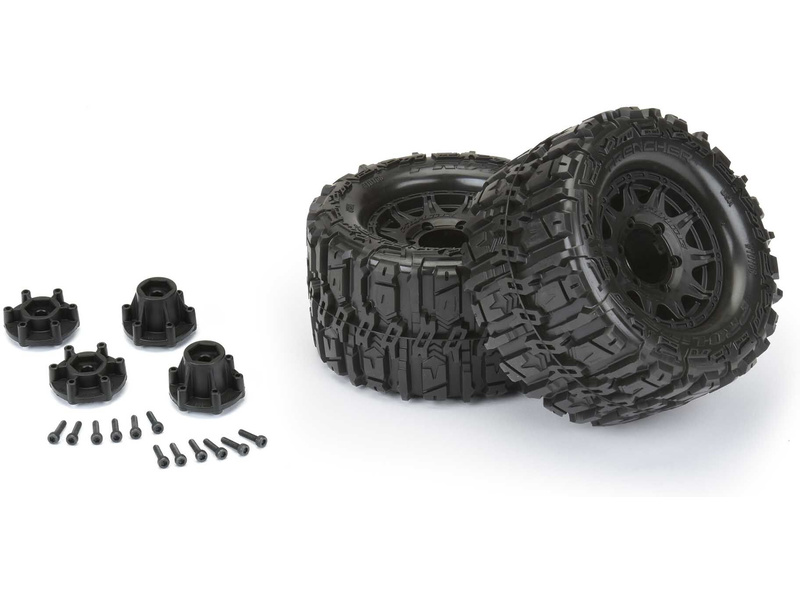 Pro-Line kolo 2.8", pneu Trencher HP Belted, disk Raid H12 černý (2)