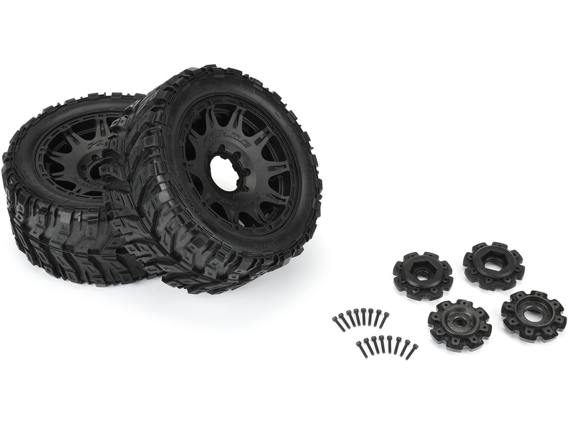 Pro-Line kolo 5.7", pneu Masher X HP Belted, disk Raid H24 černý (2)