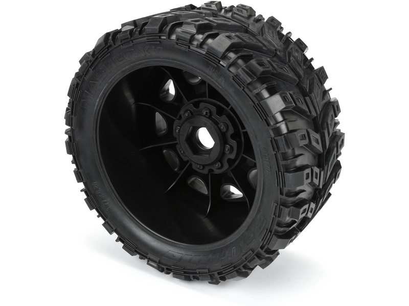Pro-Line kolo 5.7", pneu Masher X HP Belted, disk Raid H24 černý (2)