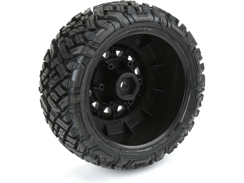 Pro-Line kolo 2.2/3.0", pneu Icon M2, disk Raid H12 černý (2)