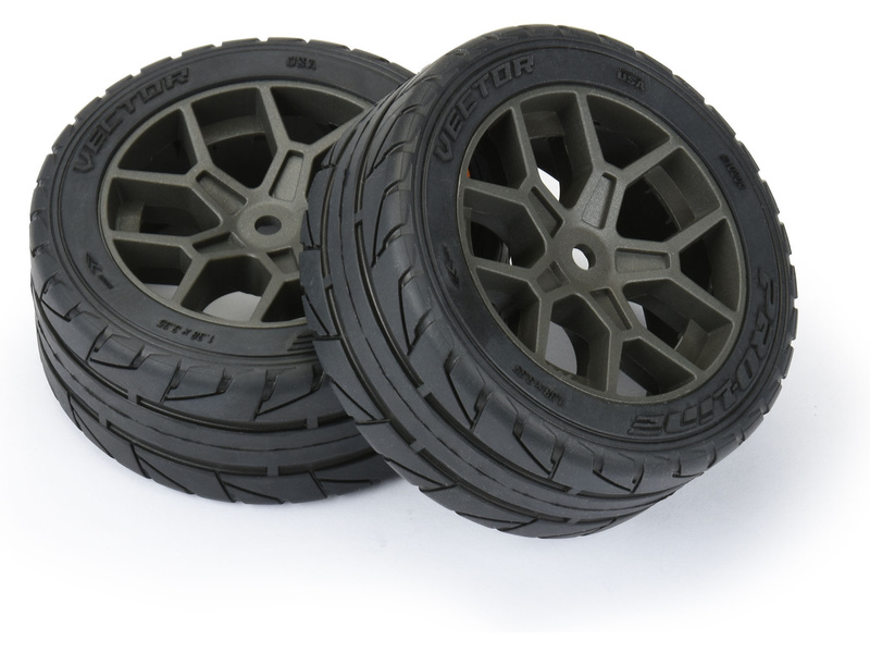 Pro-Line kolo 2.4", pneu Vector S3 35/85 Belted, disk šedý H14 (2)