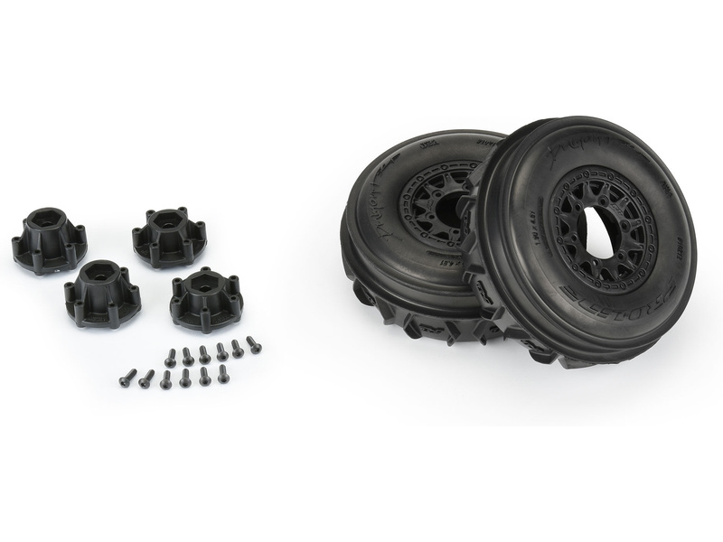 Pro-Line kolo 2.2"/3.0" Dumont Paddle přední, disk černý (2)