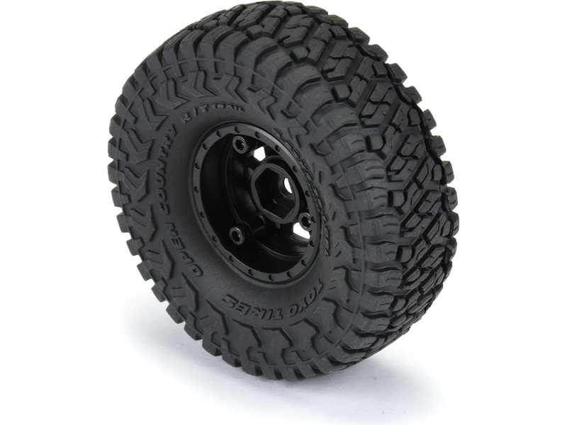 Pro-Line kolo s pneu 1:24 Toyo Open Country 1.0", disk H7 černý+ (4)