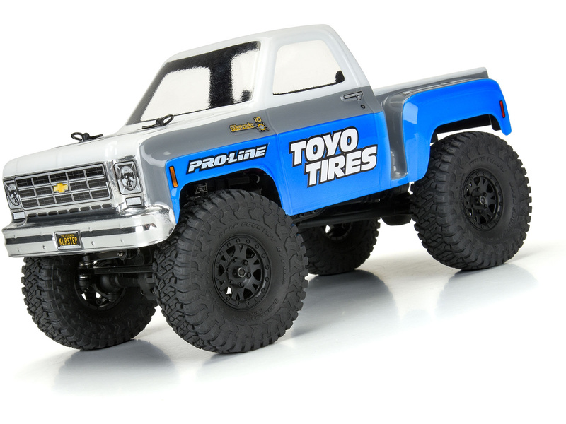 Pro-Line kolo s pneu 1:24 Toyo Open Country 1.0", disk H7 černý+ (4)