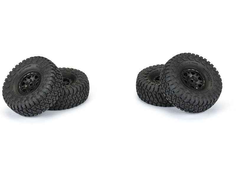 Pro-Line kolo s pneu 1:24 Toyo Open Country 1.0", disk H7 černý+ (4)