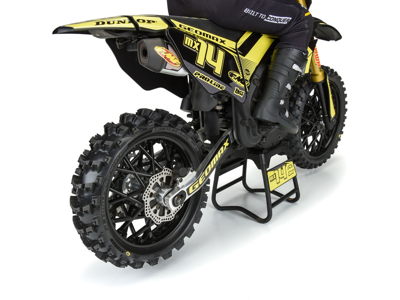Pro-Line kolo s pneu 1:4 Dunlop Geomax MX14 V2 Bead CR4 zadní, disk černý: Promoto-MX