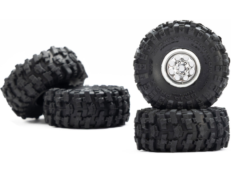 Pro-Line kolo 1:30 s pneu Baja Pro X, disk chromový (4): Axial SCX30