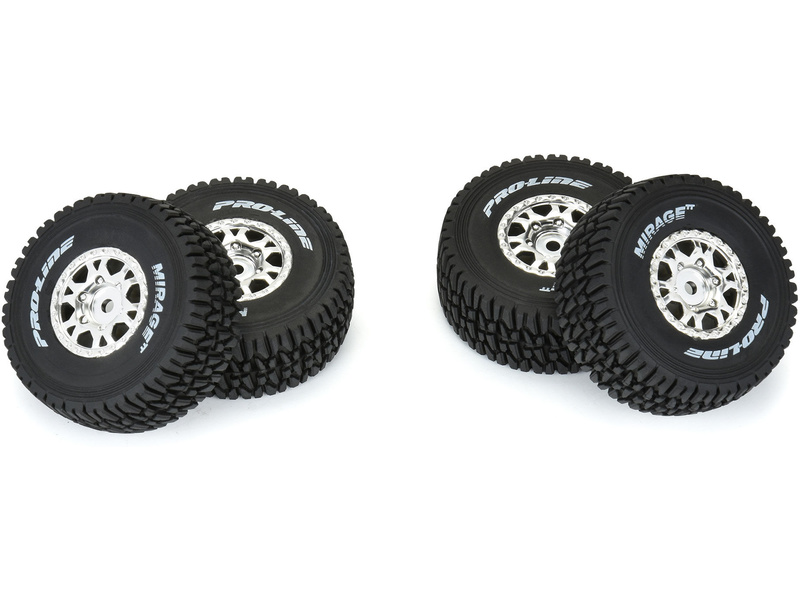 Pro-Line kolo 1:16, pneu Mirage TT, disk stříbrný 12mm (4): Mojave Grom