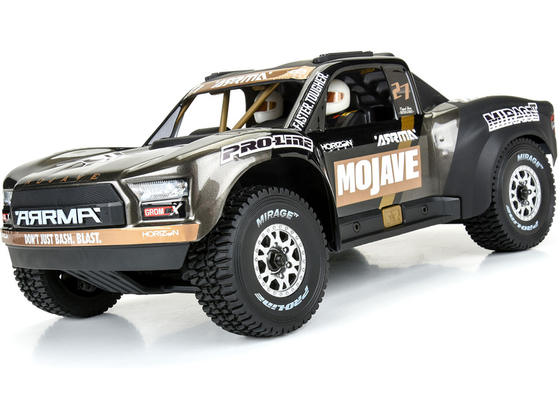 Pro-Line kolo 1:16, pneu Mirage TT, disk stříbrný 12mm (4): Mojave Grom