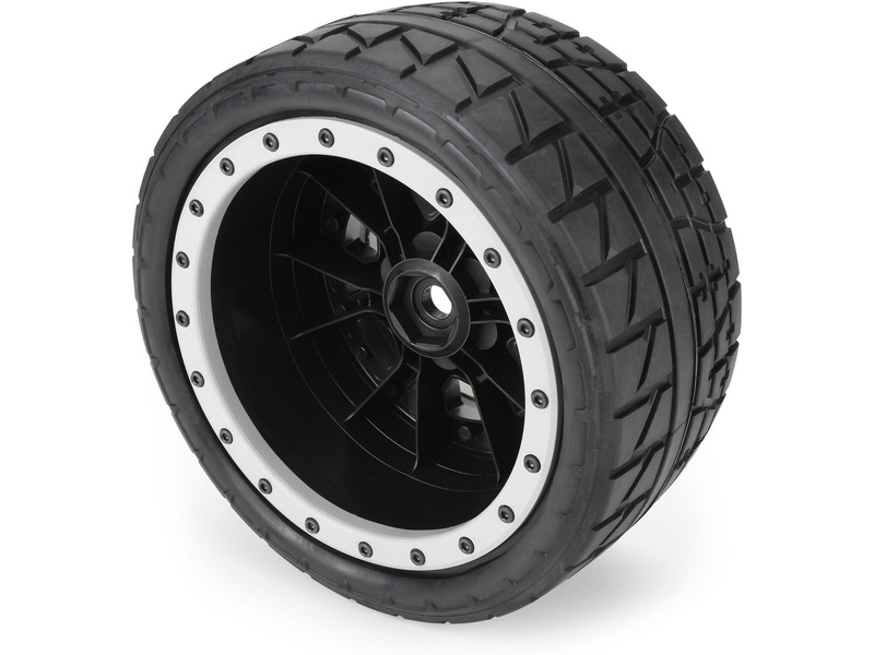 Pro-Line kolo 4.3", pneu Menace HP Belted Pro-Loc, disk černý 24mm (2) (X-Maxx)