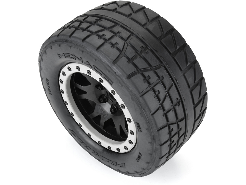 Pro-Line kolo 4.3", pneu Menace HP Belted Pro-Loc, disk černý 24mm (2) (X-Maxx)