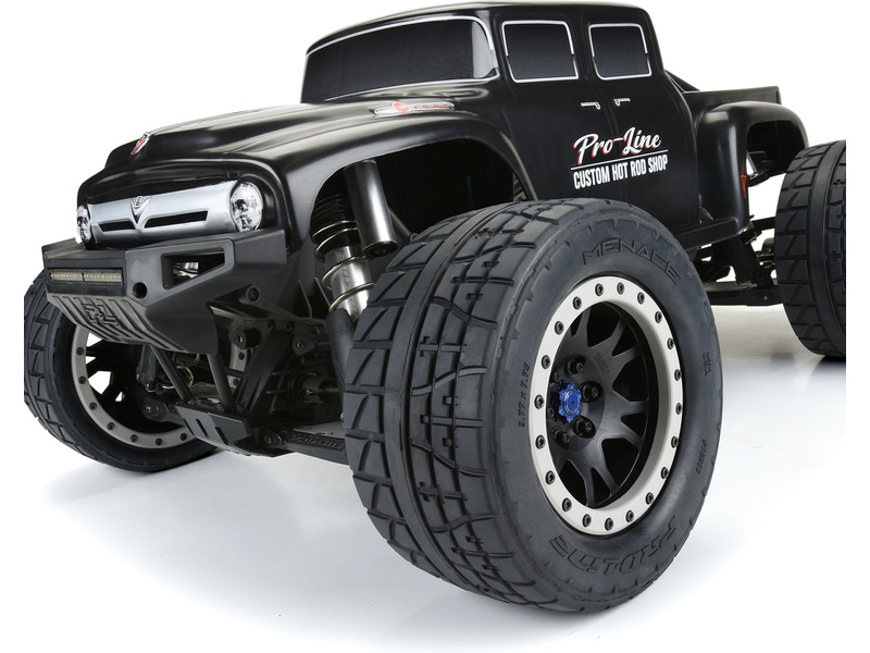 Pro-Line kolo 4.3", pneu Menace HP Belted Pro-Loc, disk černý 24mm (2) (X-Maxx)