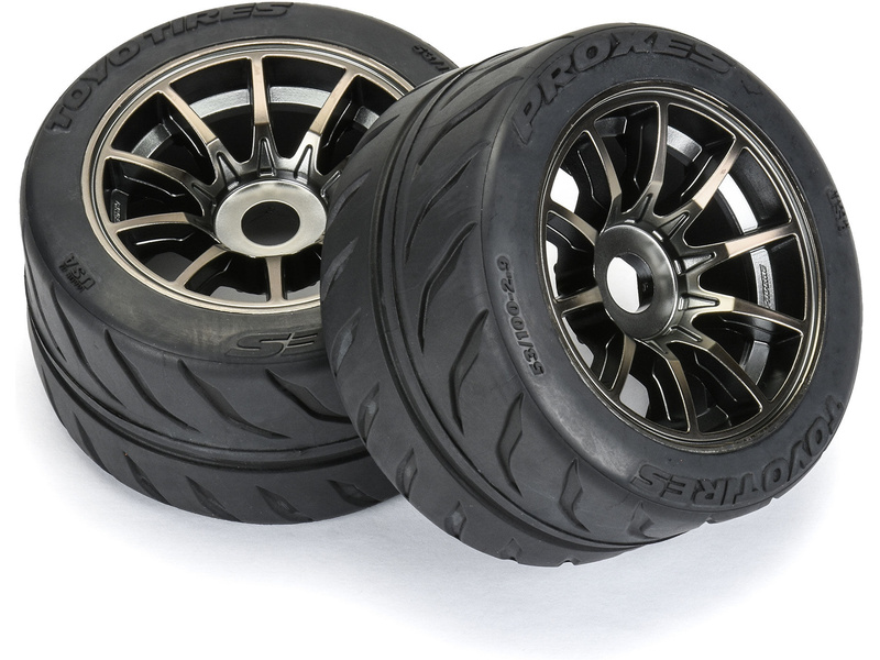 Pro-Line kolo 2.9", pneu Toyo Proxes R888R S3 F/R 53/100 Belted, disk 17mm Spectre (2)