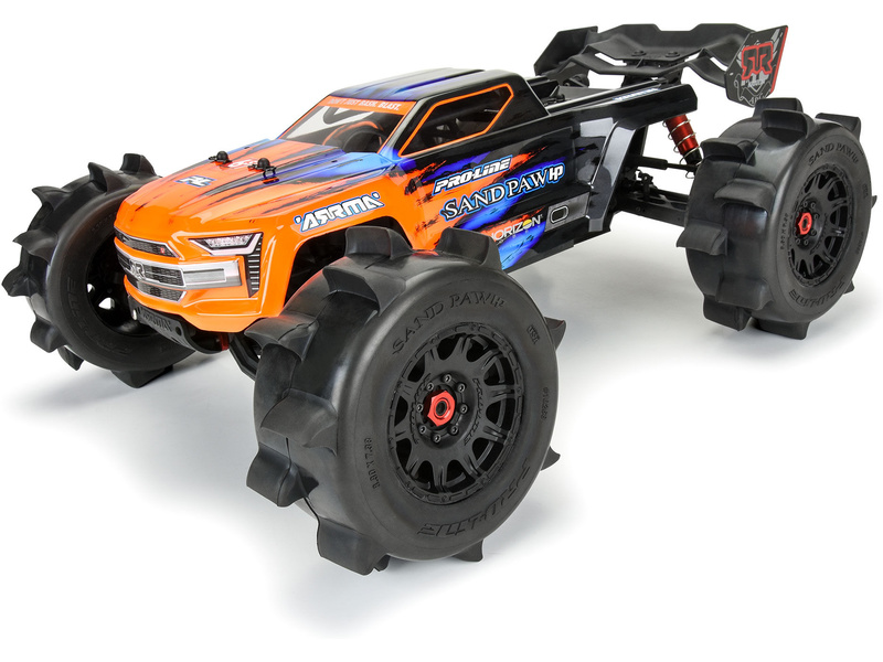 Pro-Line kolo 3.8", pneu Sand Paw HP Belted, disk Raid černý (2)