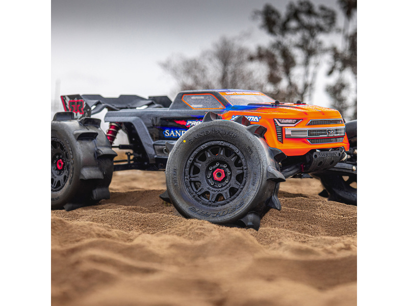 Pro-Line kolo 3.8", pneu Sand Paw HP Belted, disk Raid černý (2)