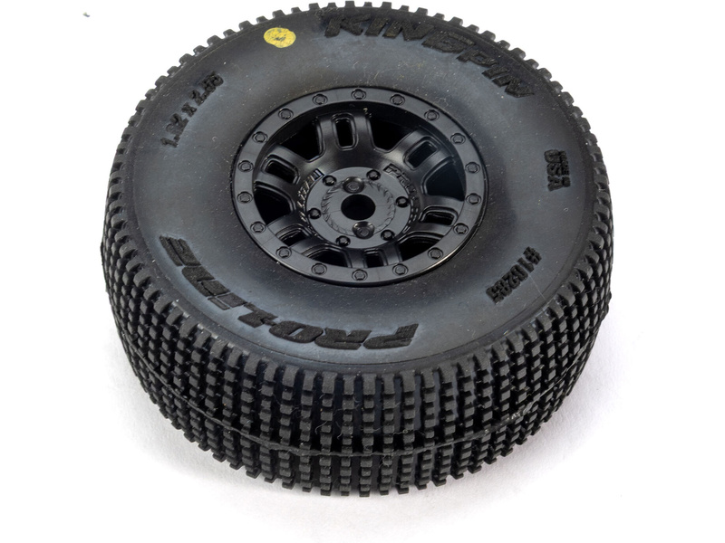 Pro-Line kolo 1:16, pneu King Pin, disk černý H12mm (4): Mojave Grom