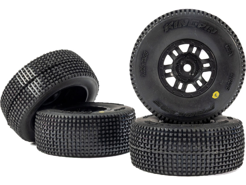 Pro-Line kolo 1:16, pneu King Pin, disk černý H12mm (4): Mojave Grom