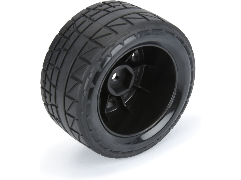 Pro-Line kolo s pneu 1:18 Menace Street H12mm, disk černý (4): Granite GROM