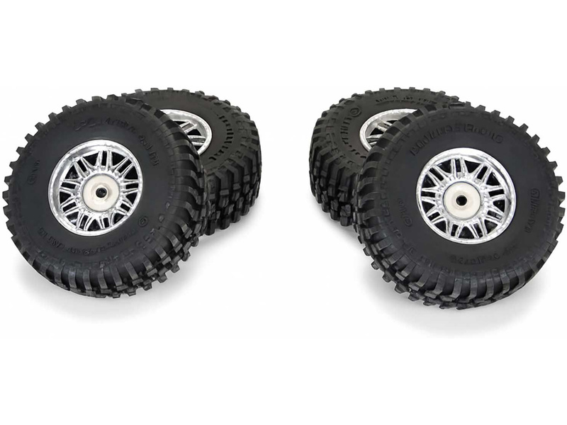 Pro-Line kolo s pneu 1:14 Flat Iron H12, disk chrom Diablo (4): Typhon Grom