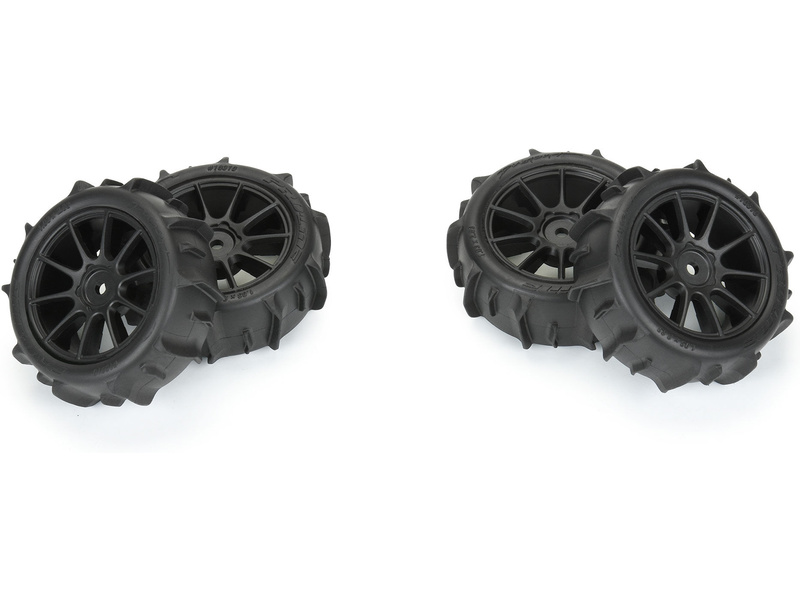 Pro-Line kolo 1:14, pneu Dumont, disk černý, H12mm (4): Typhon GROM
