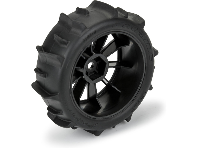 Pro-Line kolo 1:14, pneu Dumont, disk černý, H12mm (4): Typhon GROM