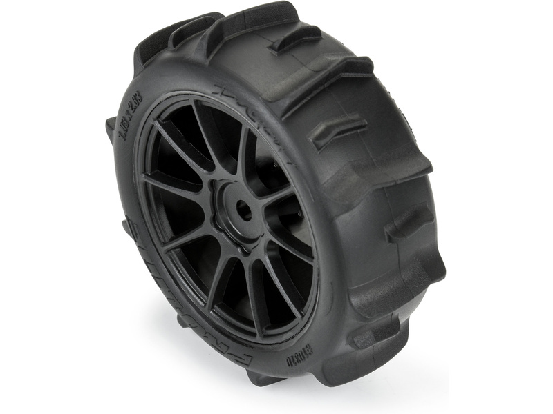 Pro-Line kolo 1:14, pneu Dumont, disk černý, H12mm (4): Typhon GROM