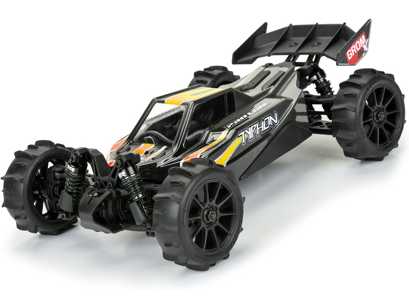 Pro-Line kolo 1:14, pneu Dumont, disk černý, H12mm (4): Typhon GROM