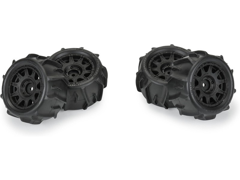 Pro-Line kolo 1:18, pneu Dumont, disk černý, H12mm (4): Granite GROM