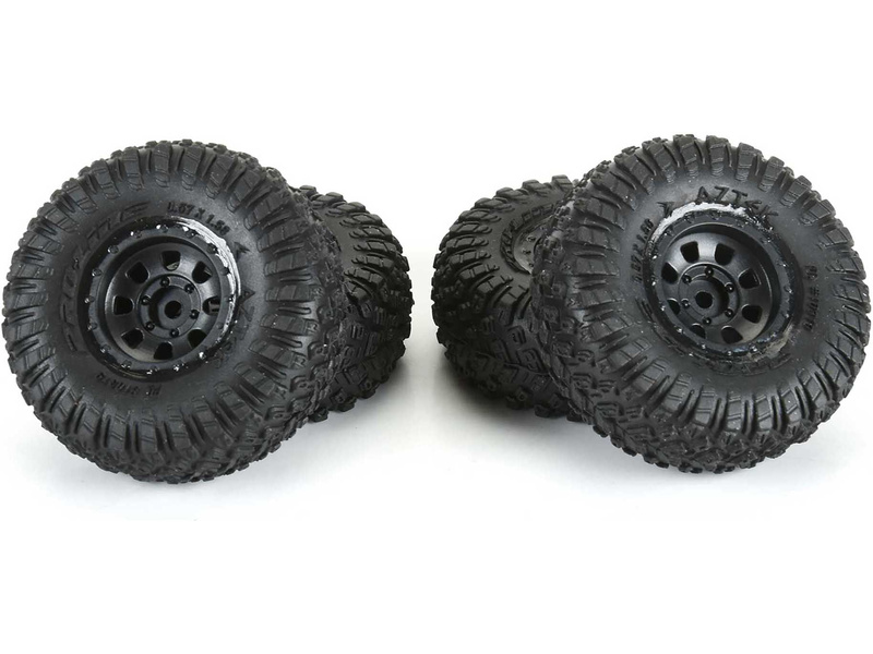 Pro-Line kolo 1:30, pneu Aztek, disk černý Clobber (4): Axial SCX30