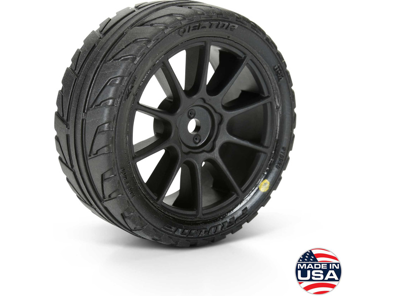 Pro-Line kolo 1:14 s pneu Vector, disk černý Mach 10 H12mm (4): Typhon Grom