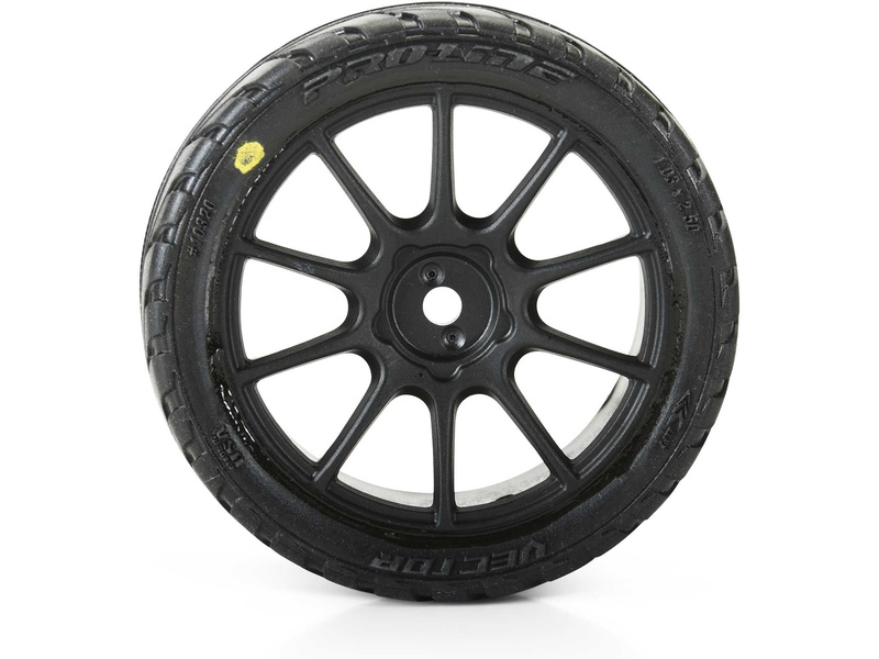 Pro-Line kolo 1:14 s pneu Vector, disk černý Mach 10 H12mm (4): Typhon Grom