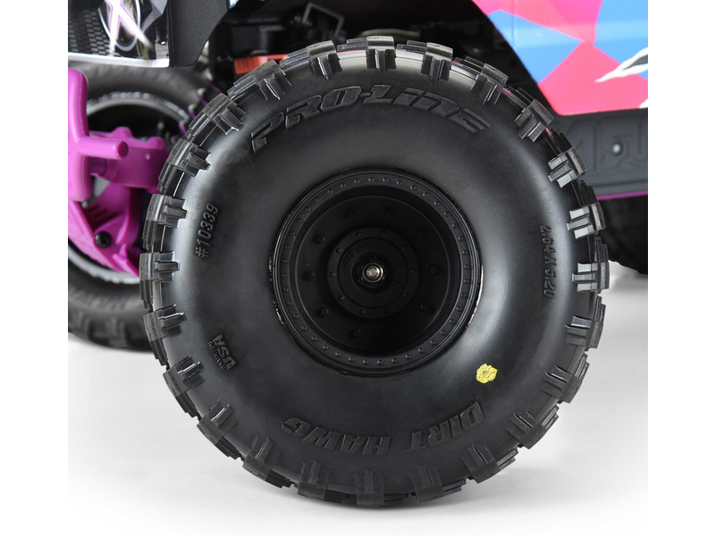 Pro-Line kolo 1:10 s pneu Dirt Hawg 2.0 2.6", disk černý Stock (2): Arrma Quake, Gorgon