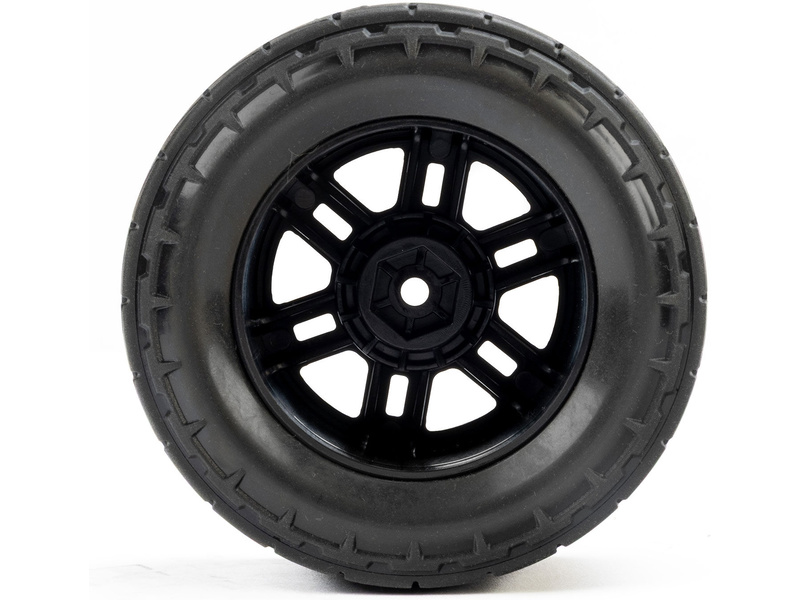 Pro-Line kolo 1:16 s pneu Menace, disk Split Six černý 12mm (2): Arrma Mini Kraton
