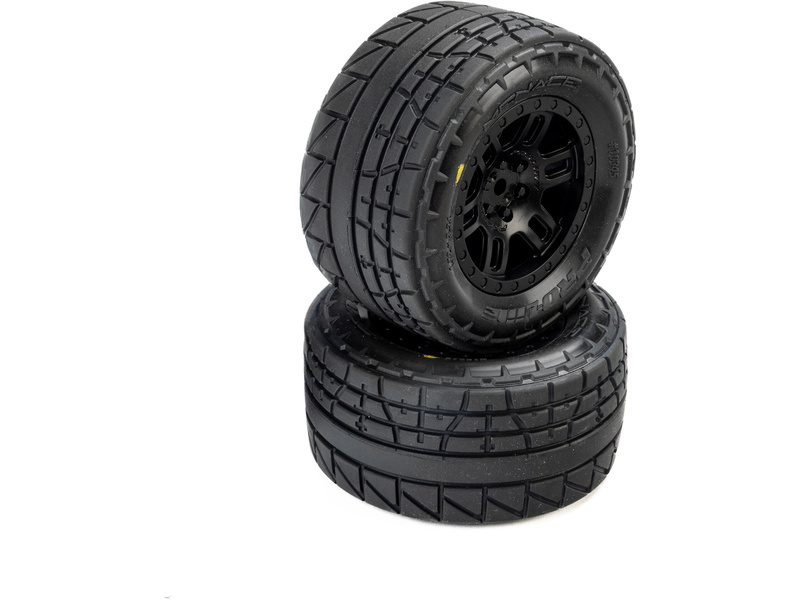 Pro-Line kolo 1:16 s pneu Menace, disk Split Six černý 12mm (2): Arrma Mini Kraton