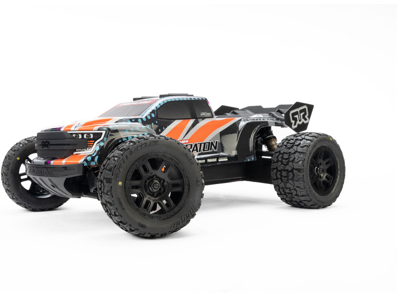 Pro-Line kolo 1:16 s pneu Jaeger, disk Split Six černý 12mm (2): Arrma Mini Kraton