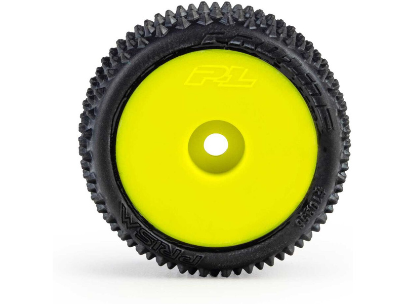 Pro-Line kolo 1:28 kobercové Prism, disk žlutý, Hex 7mm (4): Losi Micro-T