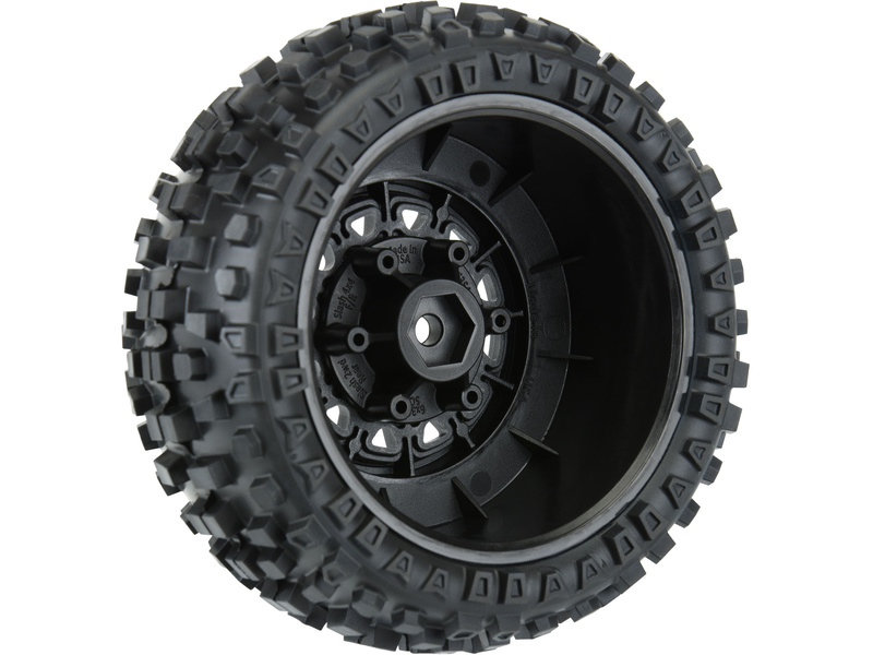 Pro-Line kolo 2.2/3.0", pneu Badlands, disk Raid H12 černý (2)