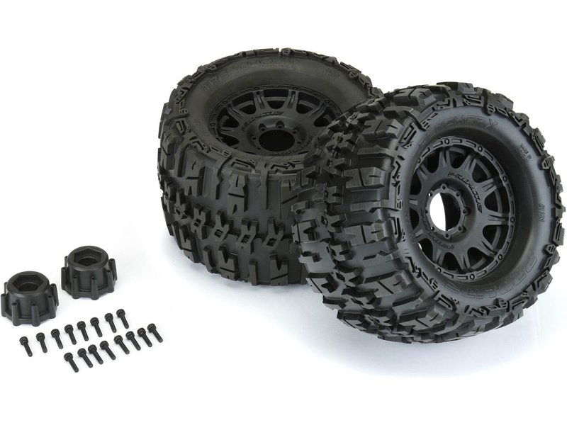 Pro-Line kolo 3.8", pneu Trencher X, disk Raid H17 černý (2)