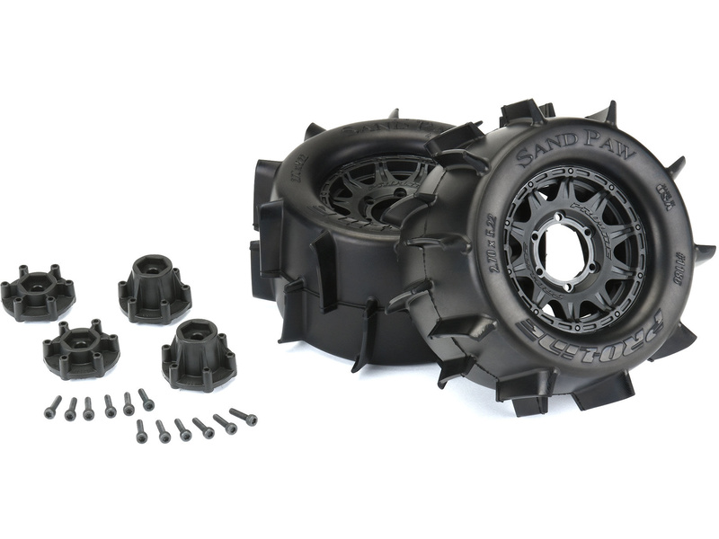 Pro-Line kolo 2.8", pneu Sand Paw, disk Raid H12 černý (2)