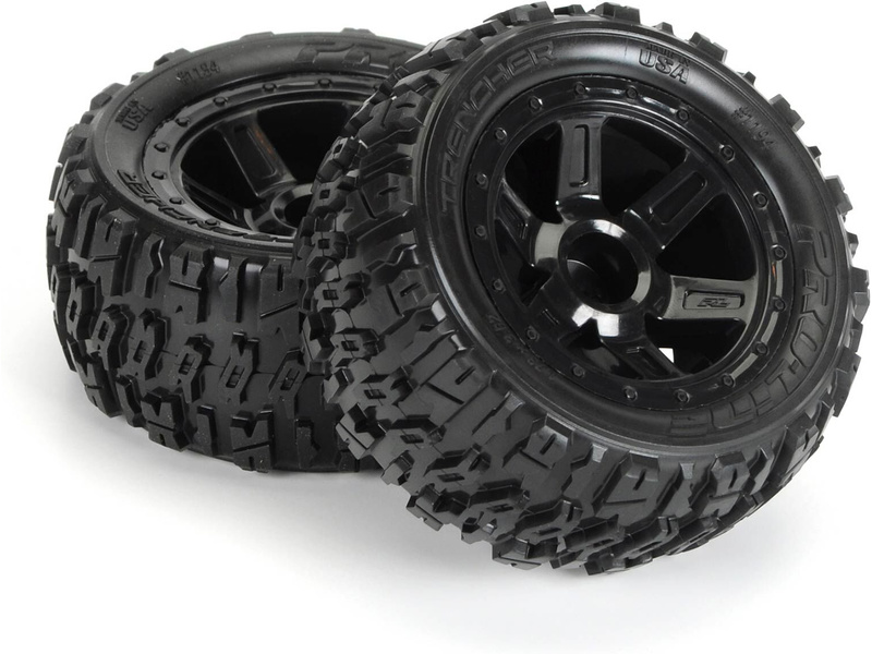 Pro-Line kolo 2.2", pneu Trencher M2, disk Desperado H12 černý (2)