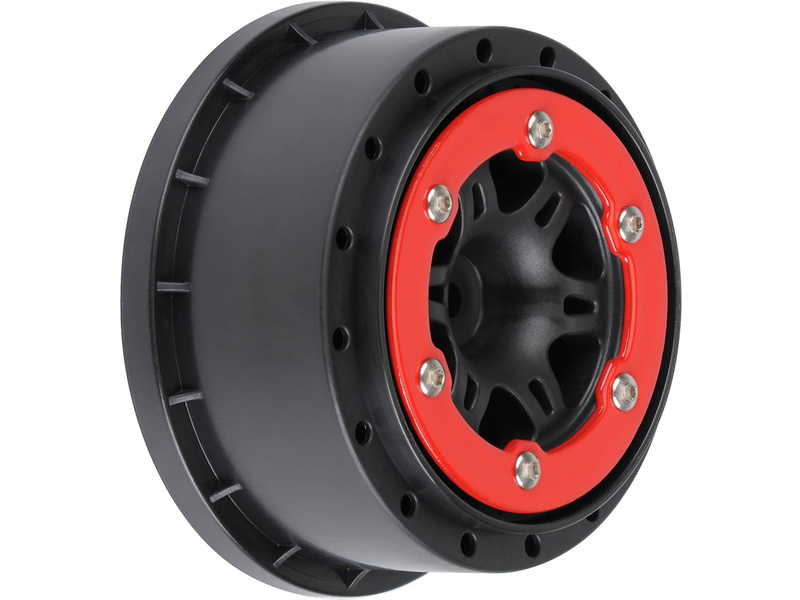 Pro-Line disk 2.2/3.0" Split Six zadní H12 červeno-černý (2)