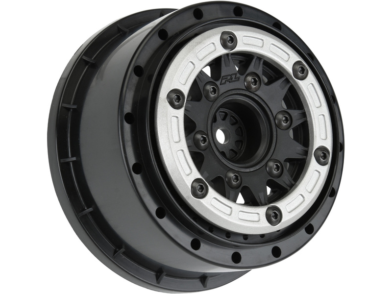 Pro-Line disk 2.2/3.0" Raid bead lock H12/H14 SC stříbrno-černý (2)