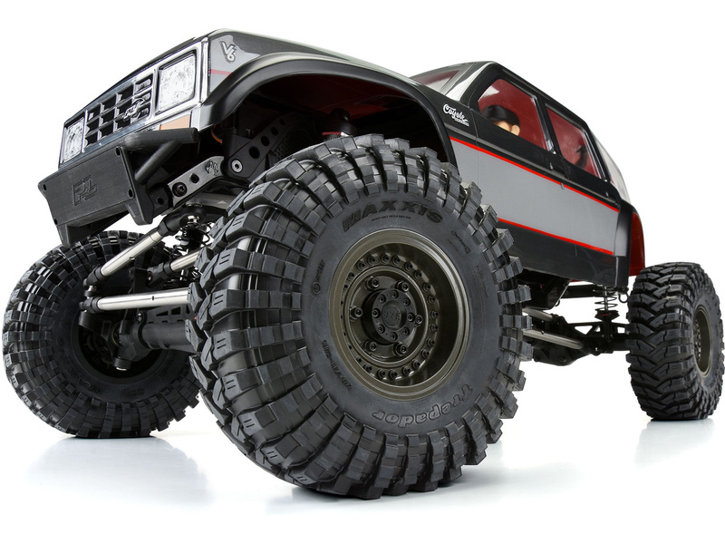 Pro-Line disk 2.9" Black Rhino Armory Gunmetal Aluminum Dual Offset (+5/+10): Axial SCX6